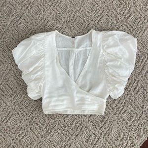 Free People Blouse Top Big sleeves